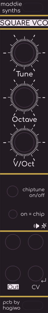 Square VCO front panel