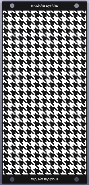 12 HP blank Eurorack panel, back