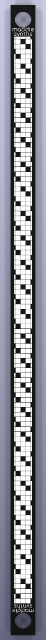 1 HP blank Eurorack panel, back