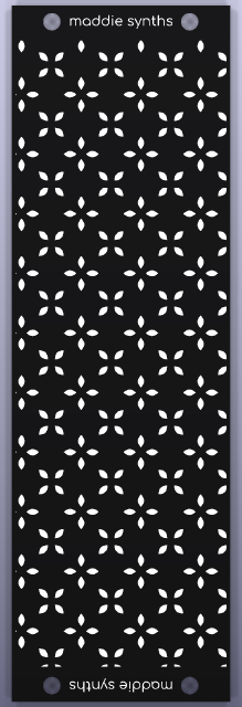 8 HP blank Eurorack panel, back
